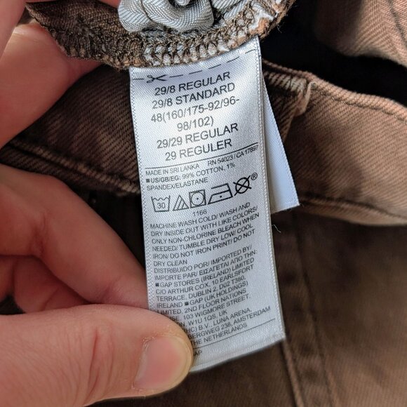 Gap Cheeky Straight High Rise Jean in Buffalo Brown size 29/8R - Picture 7 of 8